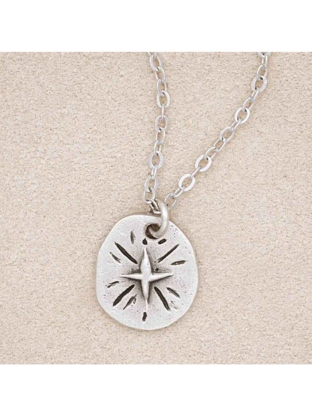 NWT Lisa Leonard Women’s Follow the Star Necklace (Pewter) Silver 18”